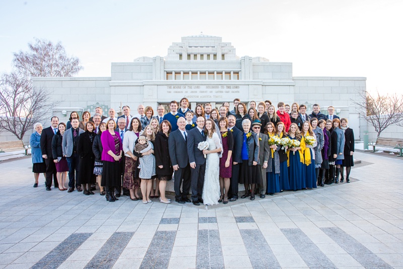 Beautiful Cardston Temple wedding by Kinsey Holt Photography