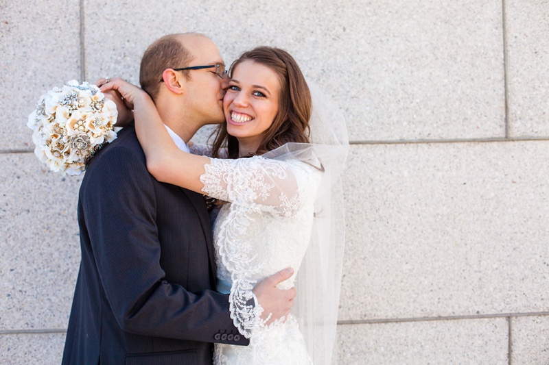 Beautiful Cardston Temple wedding by Kinsey Holt Photography