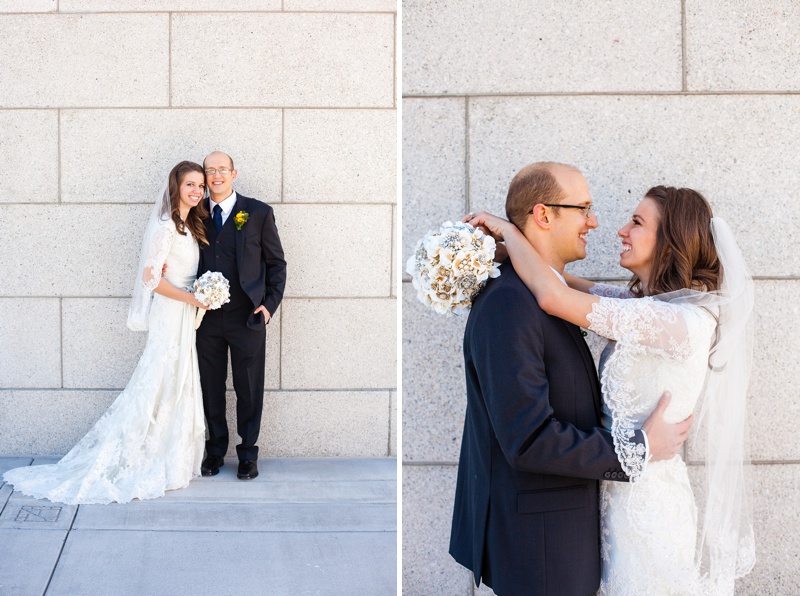 Beautiful Cardston Temple wedding by Kinsey Holt Photography