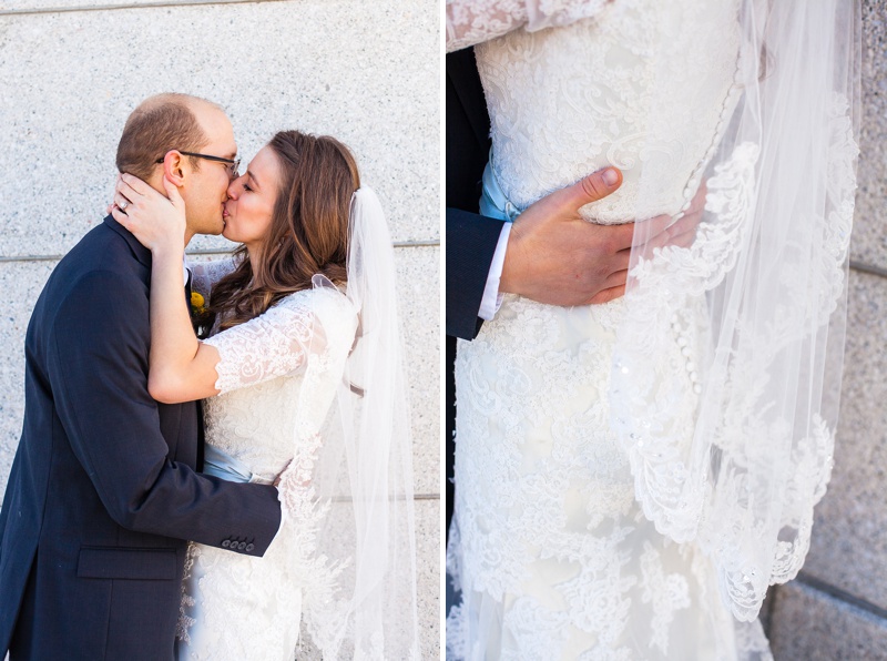 Beautiful Cardston Temple wedding by Kinsey Holt Photography