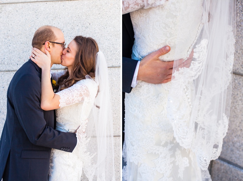 Beautiful Cardston Temple wedding by Kinsey Holt Photography