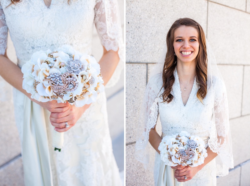 Beautiful Cardston Temple wedding by Kinsey Holt Photography