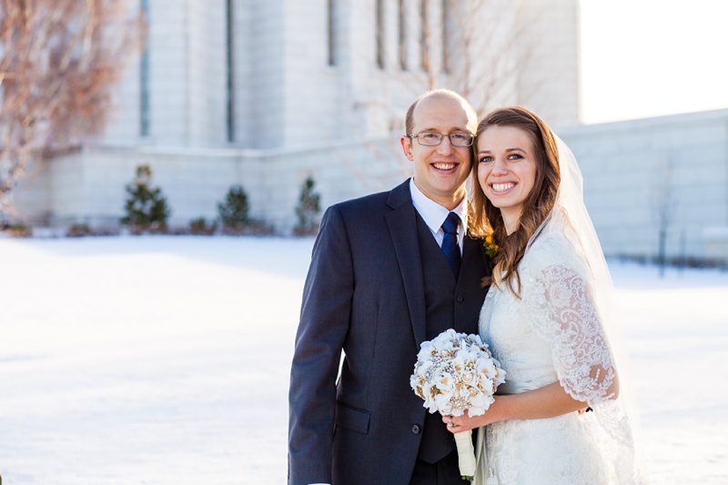 Beautiful Cardston Temple wedding by Kinsey Holt Photography