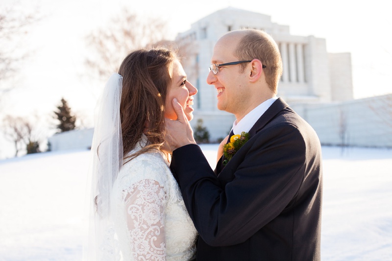 Beautiful Cardston Temple wedding by Kinsey Holt Photography