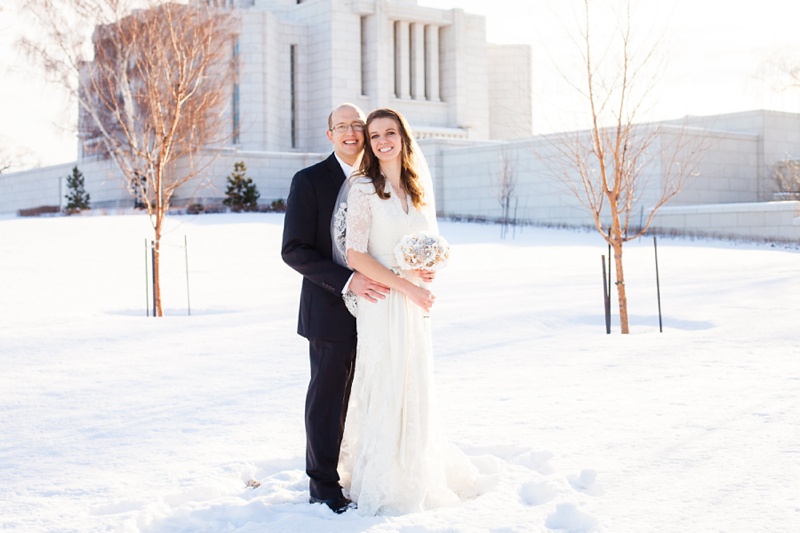 Beautiful Cardston Temple wedding by Kinsey Holt Photography