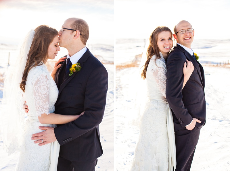 Beautiful Cardston Temple wedding by Kinsey Holt Photography