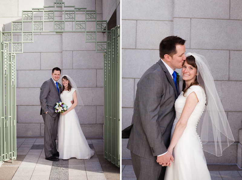 Cardston Temple Winter Wedding by Southern Alberta wedding photographer Kinsey Holt Photography