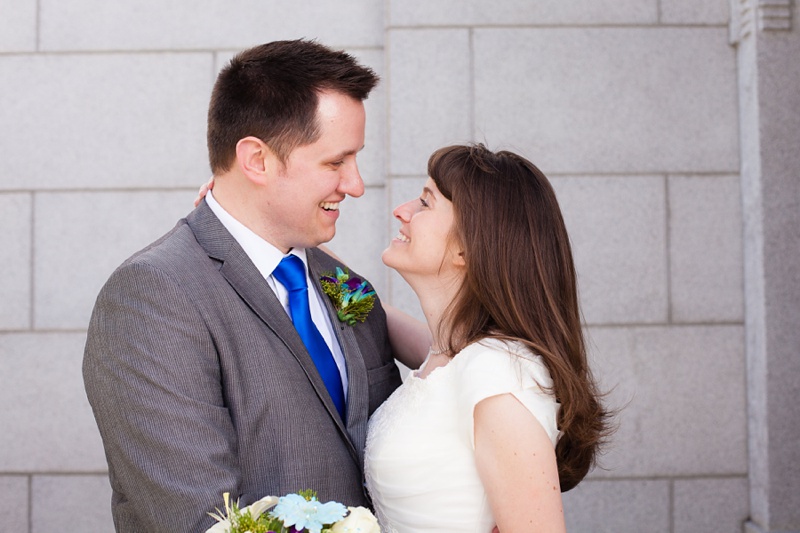 Cardston Temple Winter Wedding by Southern Alberta wedding photographer Kinsey Holt Photography