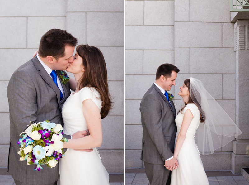 Cardston Temple Winter Wedding by Southern Alberta wedding photographer Kinsey Holt Photography
