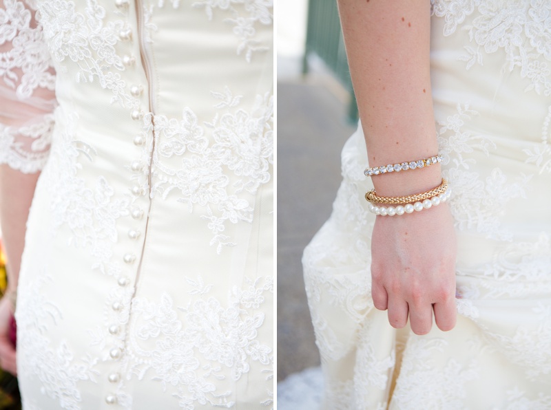 Handmade lace dress, button back, southern alberta wedding