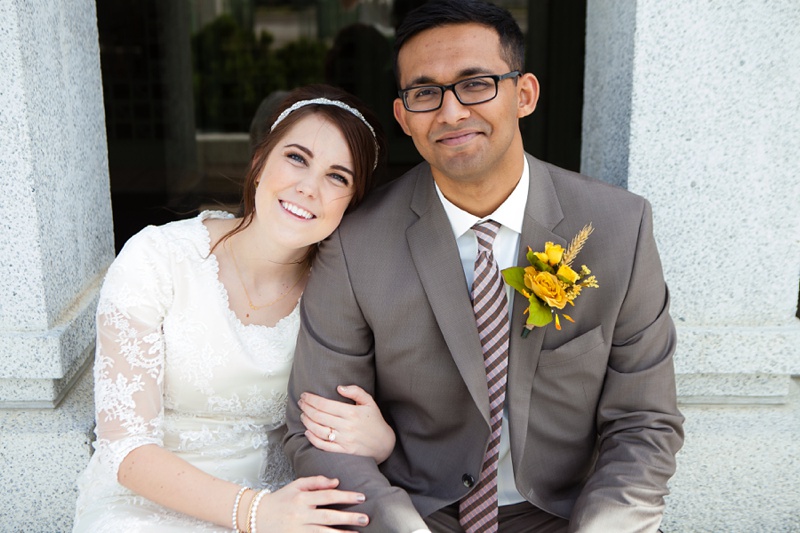 Handmade lace dress, button back, southern alberta wedding