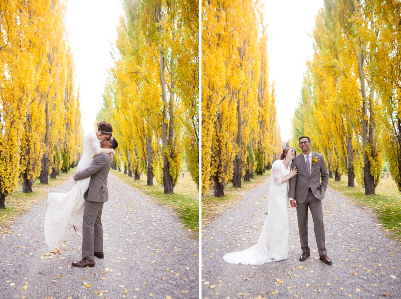 Southern Alberta fall wedding, fall colors, Remington Carriage Centre