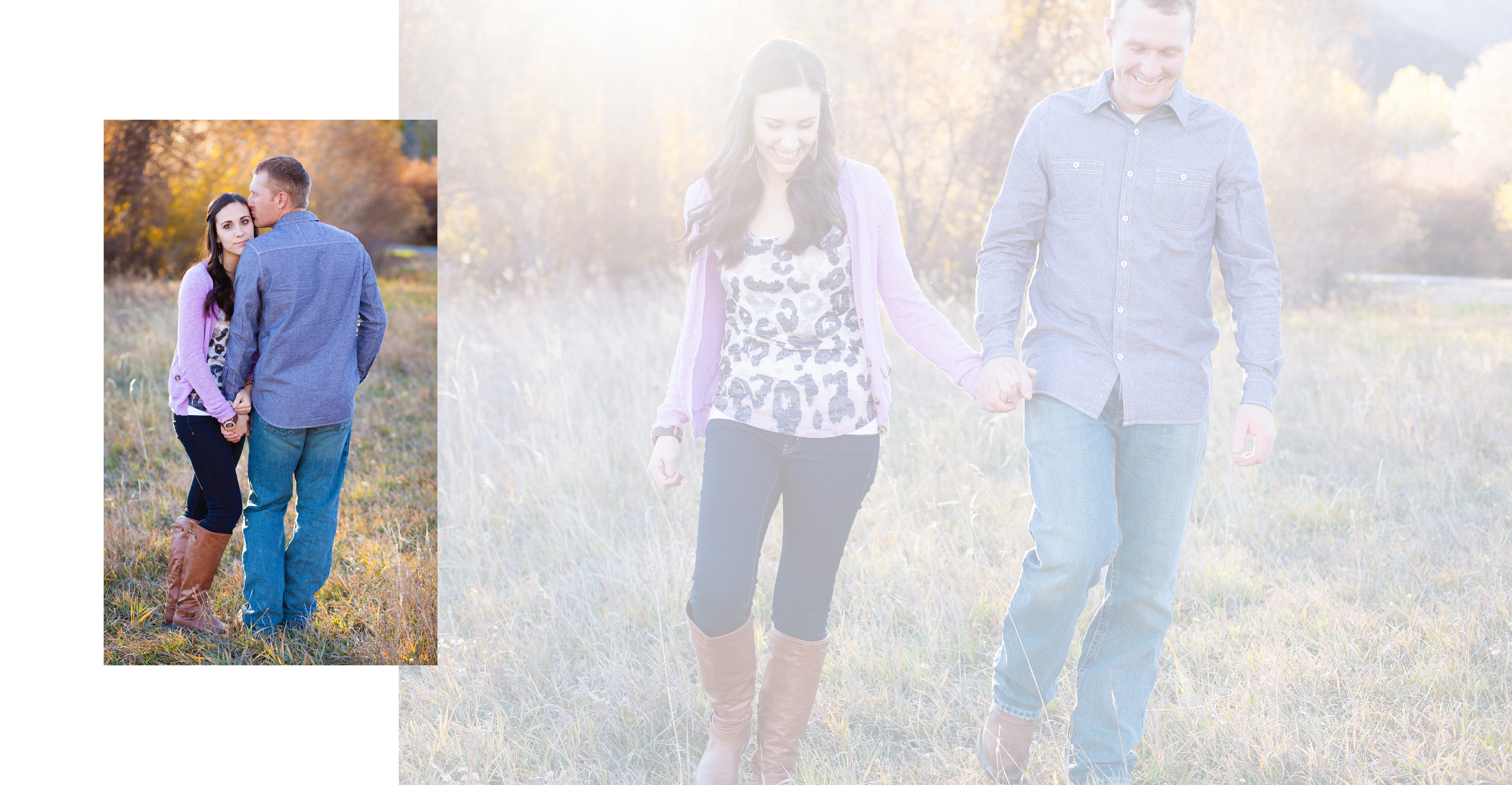 Reception Guestbook, guests sign on the pages, Kinsey Holt Photography, Southern Alberta wedding