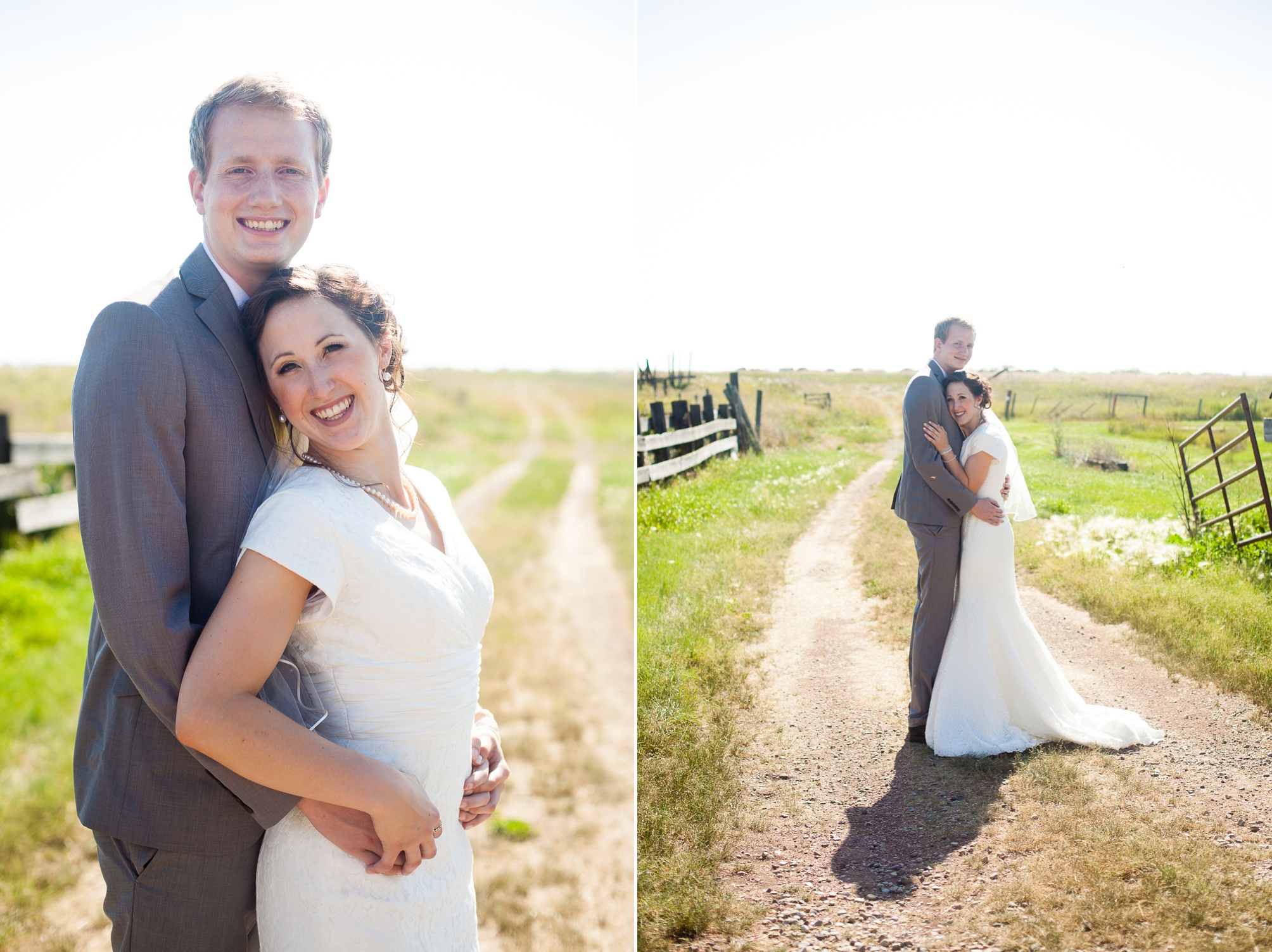 Nathan and Tannis' Cardston yellow and grey springtime Cardston temple wedding, by Kinsey Holt Photography