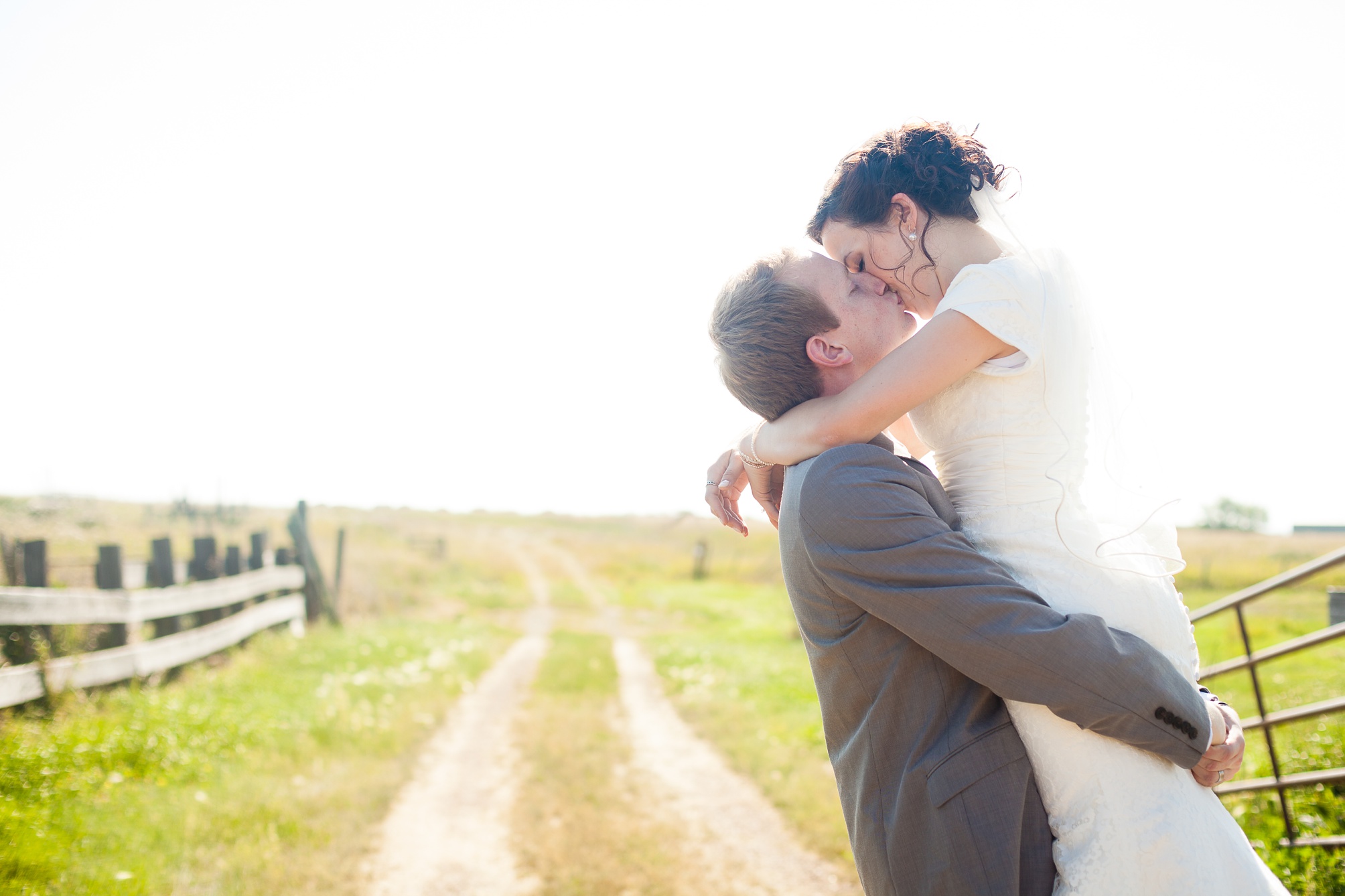 Nathan and Tannis' Cardston yellow and grey springtime Cardston temple wedding, by Kinsey Holt Photography