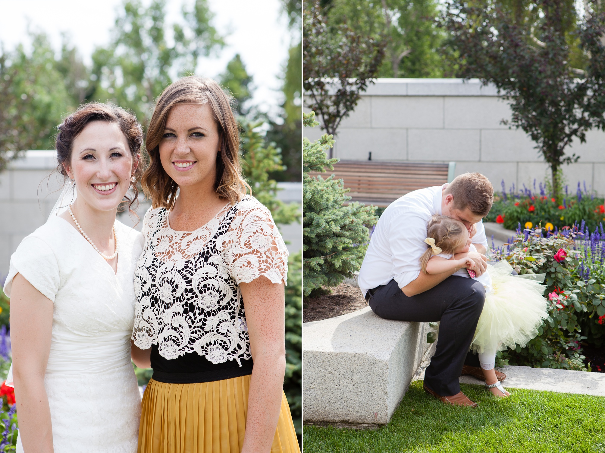 Nathan and Tannis' Cardston yellow and grey springtime Cardston temple wedding, by Kinsey Holt Photography