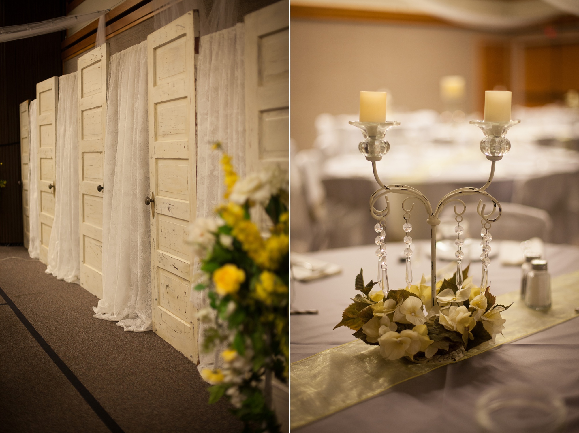 Nathan and Tannis' Cardston yellow and grey springtime Cardston temple wedding, by Kinsey Holt Photography