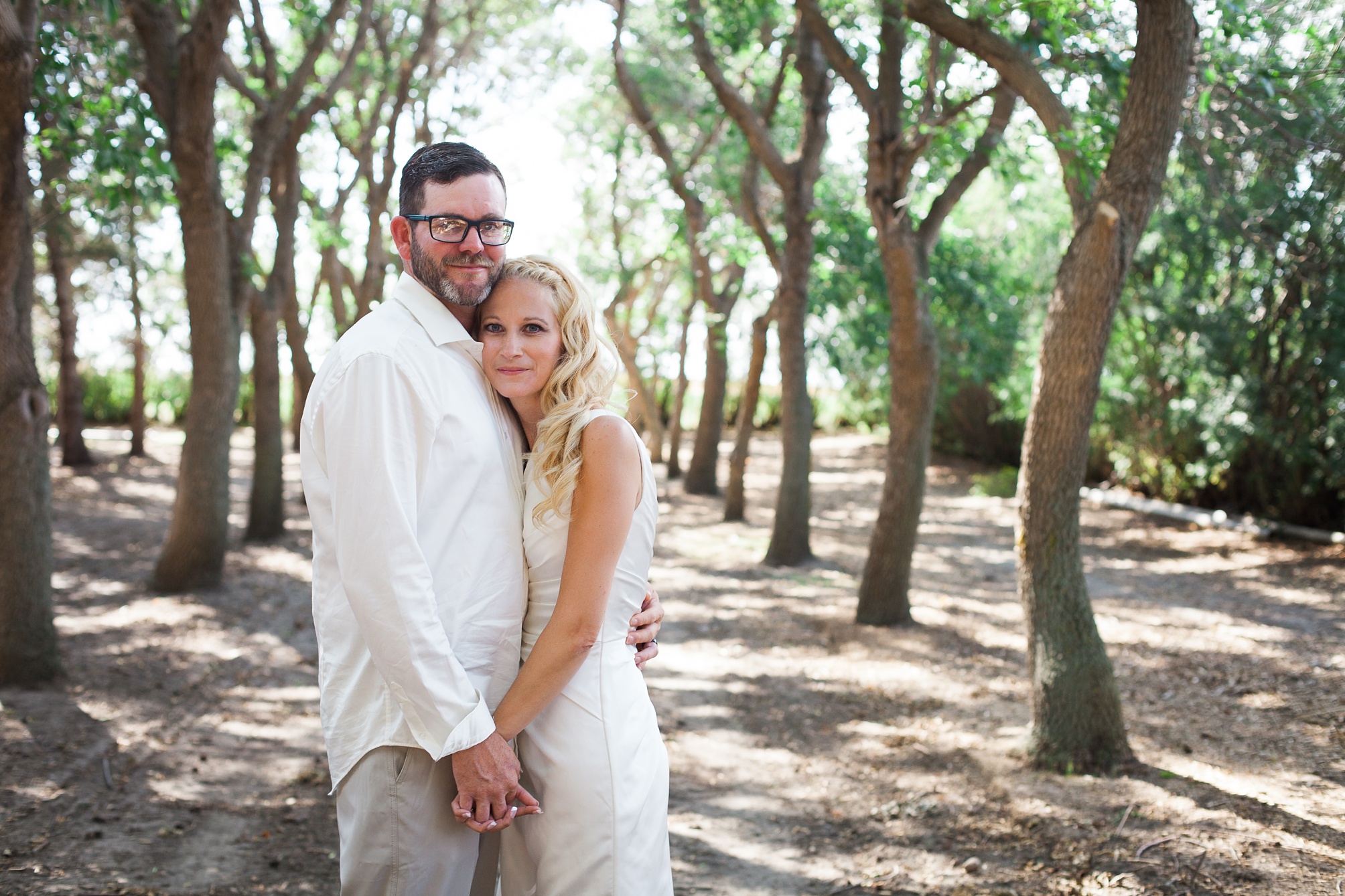 Casual pink and white backyard wedding 