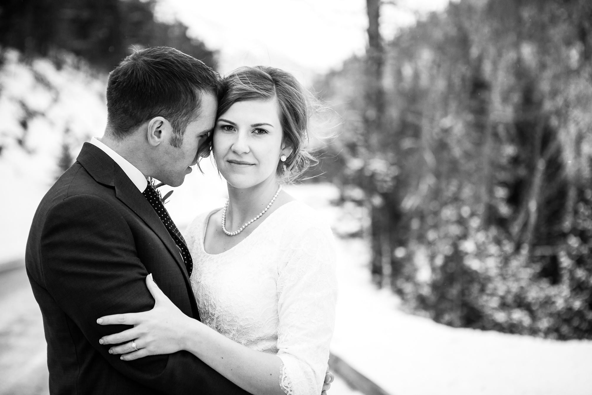 Jonny and Jordan's Waterton Winter Wedding