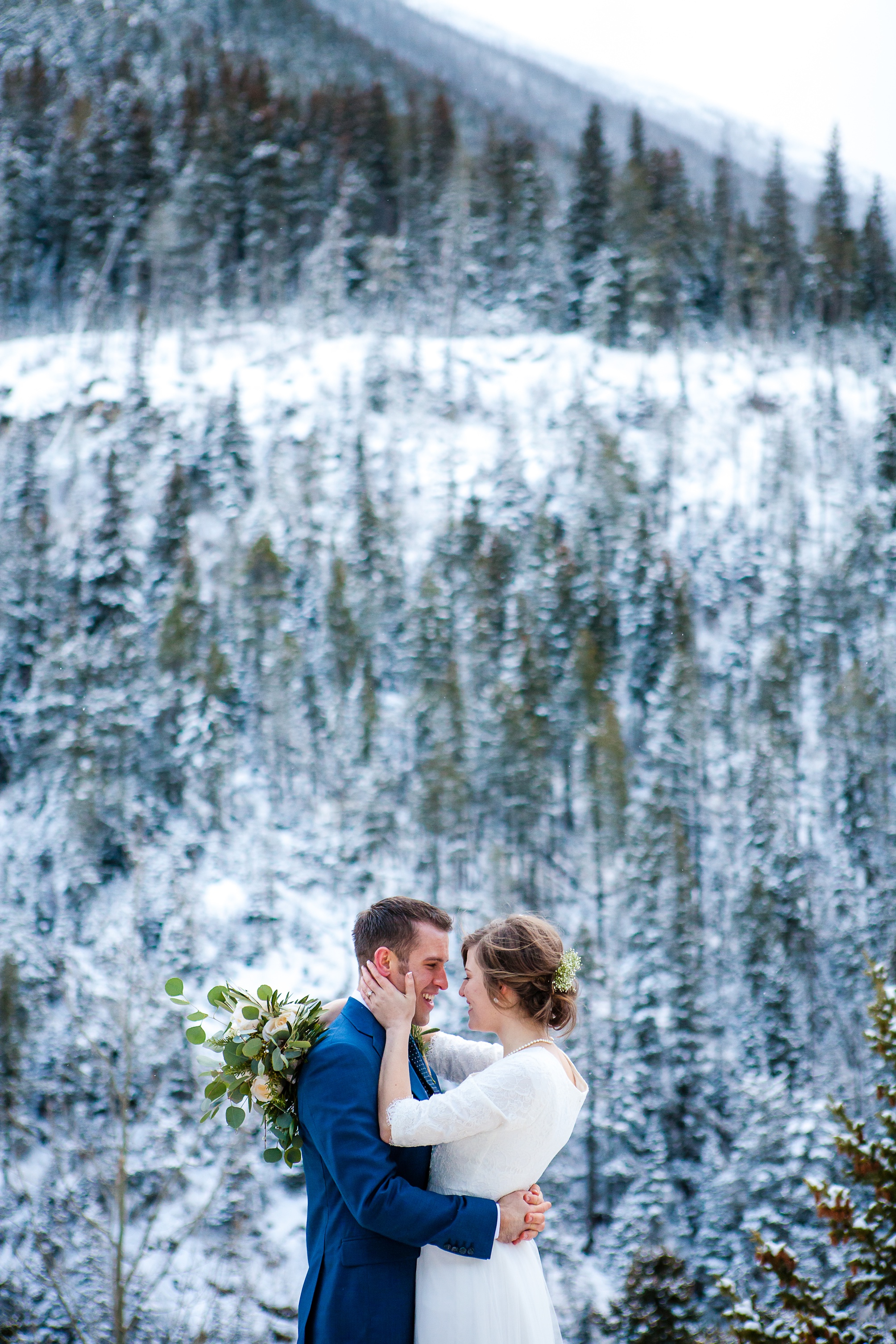 Jonny and Jordan's Waterton Winter Wedding