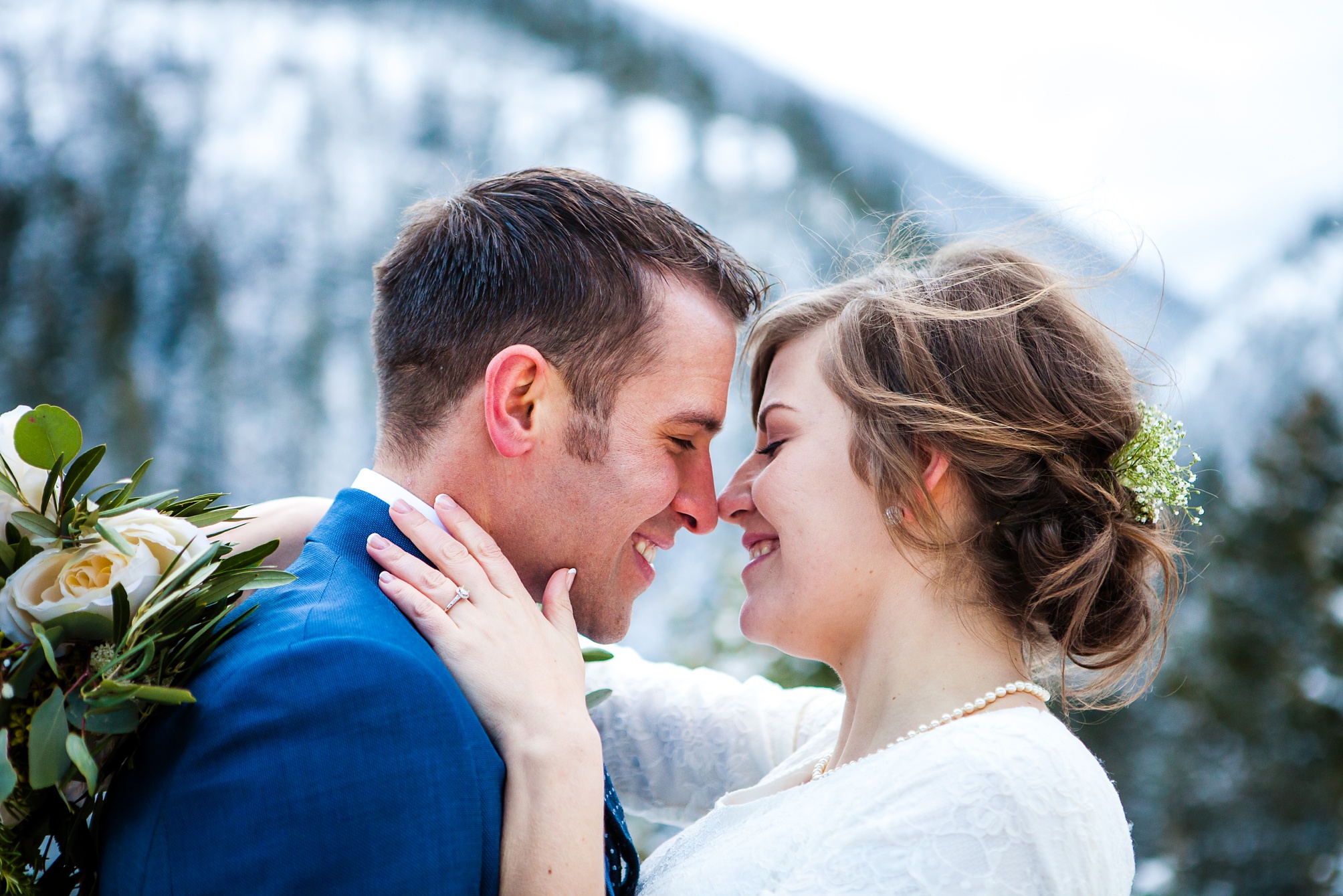 Jonny and Jordan's Waterton Winter Wedding