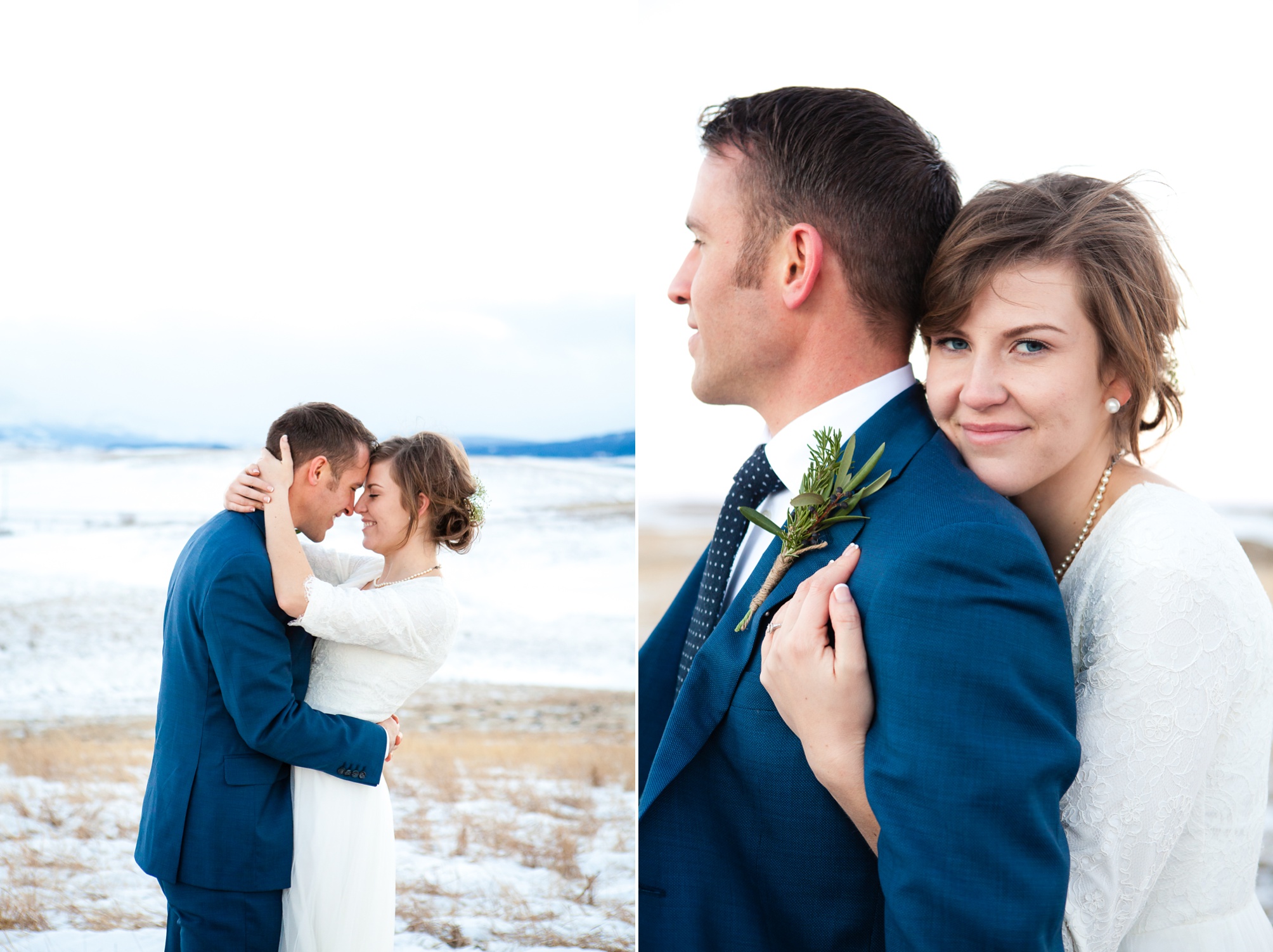 Jonny and Jordan's Waterton Winter Wedding