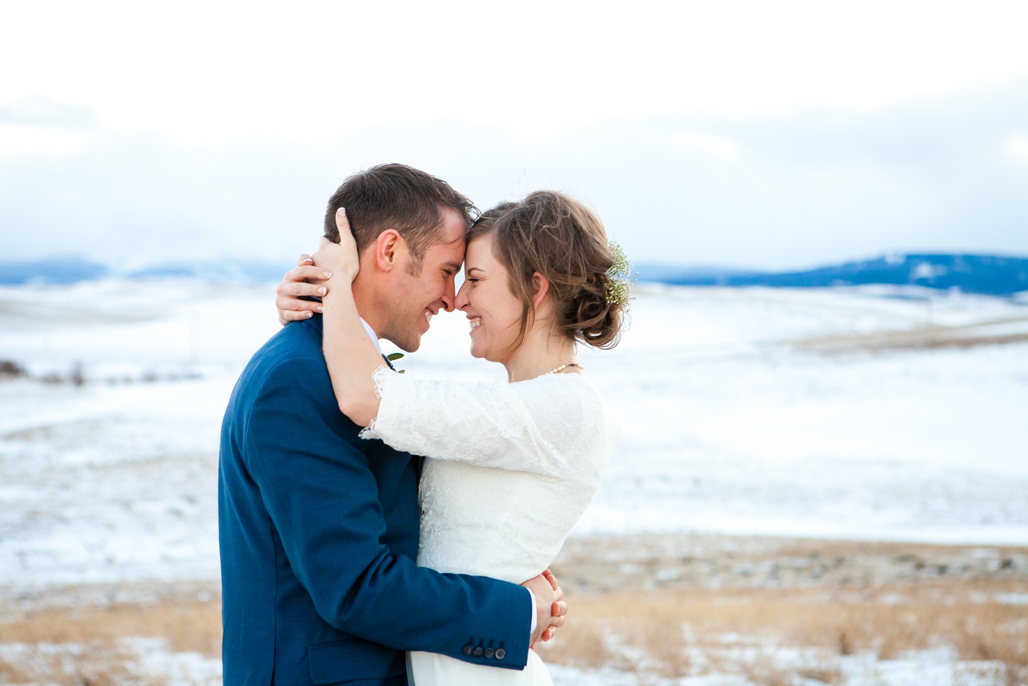 Jonny and Jordan's Waterton Winter Wedding