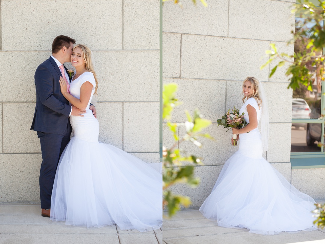Presley and Rhys, Cardston LDS wedding photographer, Lethbridge and Southern Alberta wedding photographer Kinsey Holt