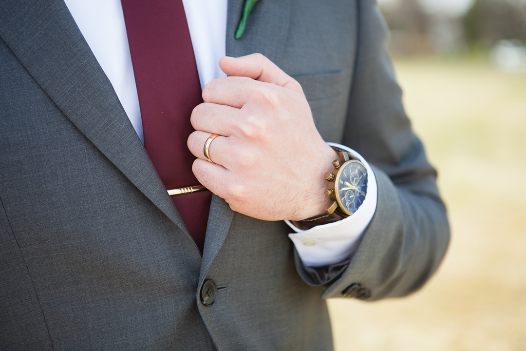 Groom details. Spring Cardston Temple wedding by Kinsey Holt Photography. Southern Alberta wedding photographer. 