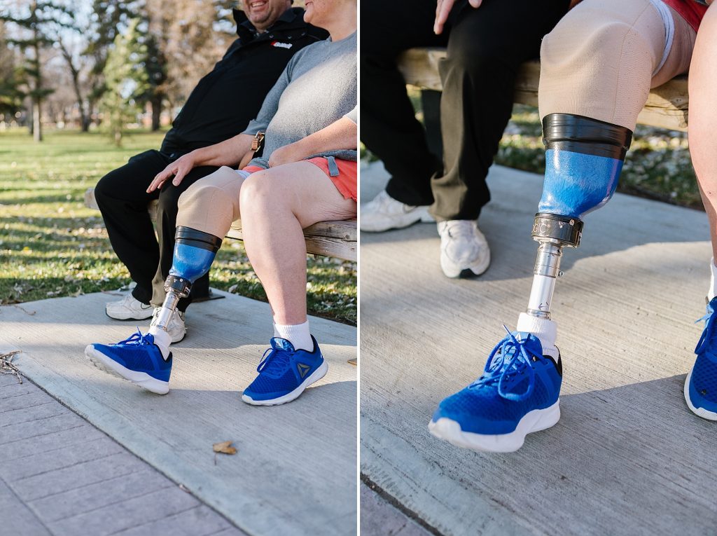 Lethbridge commercial photographer Kinsey Holt Photography for Lethbridge Orthotics and Prosthetics commercial shoot