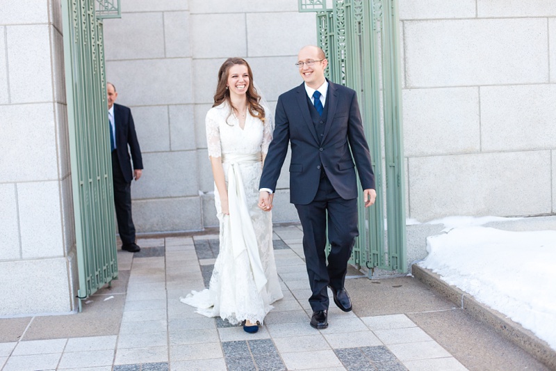 Bradon and Hillary coming out of the temple!