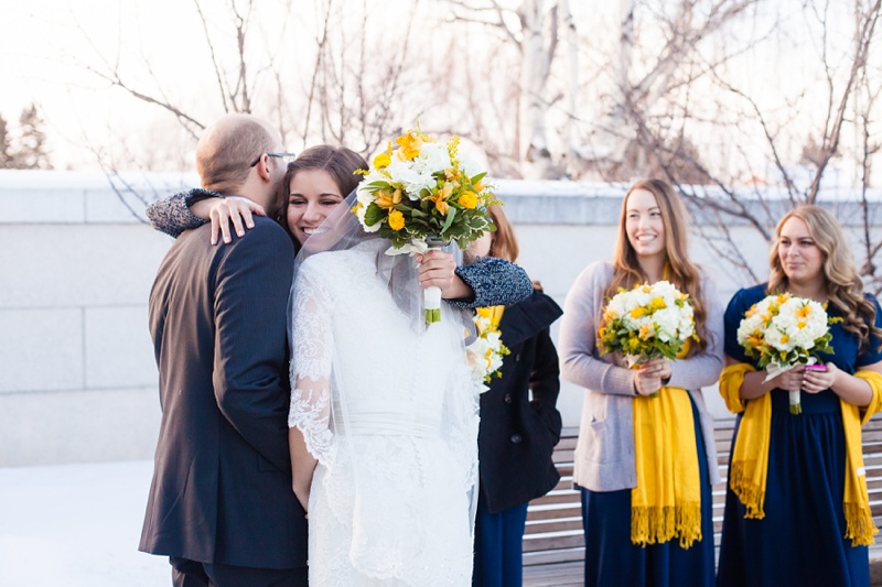 Beautiful Cardston Temple wedding by Kinsey Holt Photography