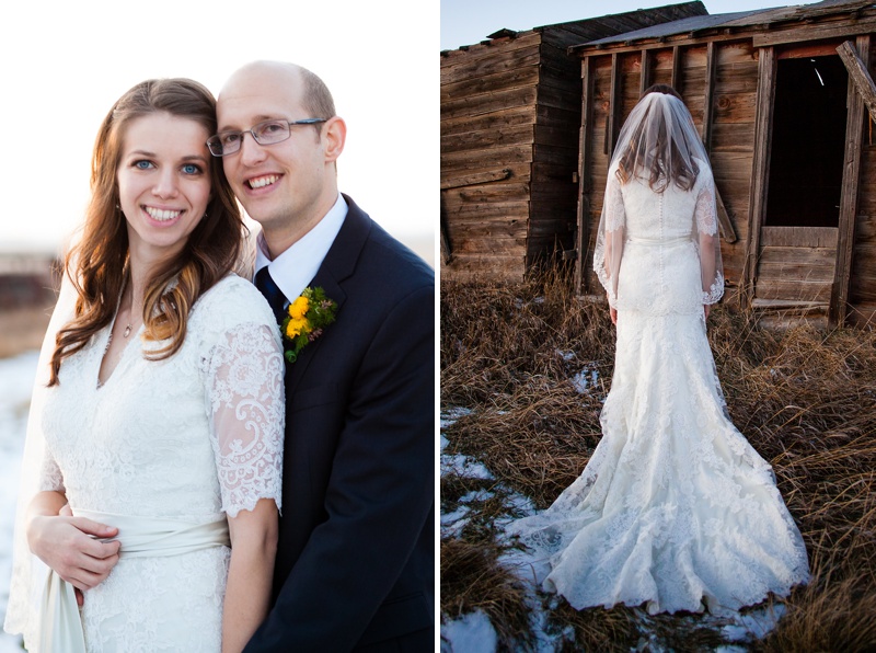 Beautiful Cardston Temple wedding by Kinsey Holt Photography