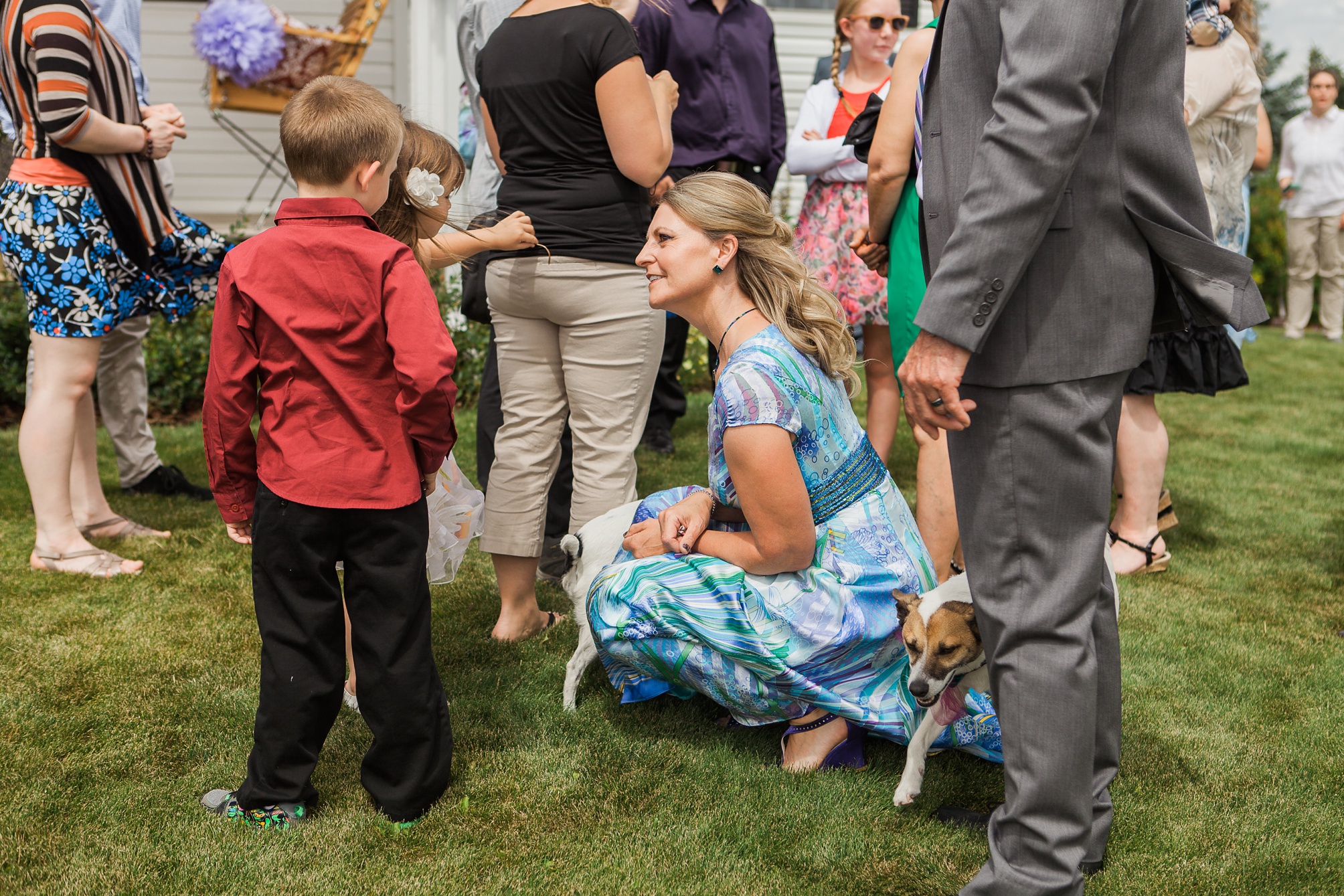 Purple and white Raymond Backyard Wedding by Kinsey Holt Photography