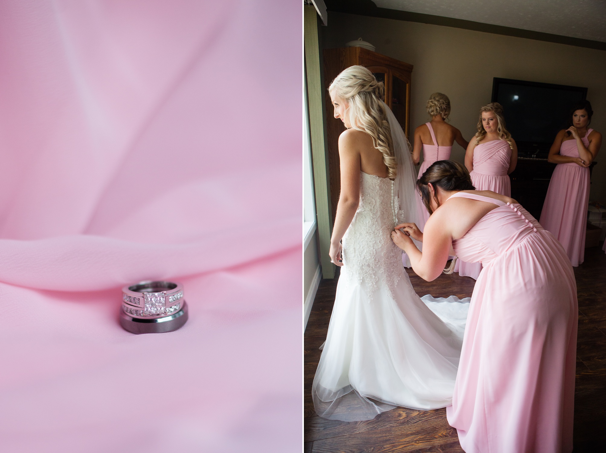 Blush pink rustic elegant Tilley wedding by Southern Alberta wedding photographer Kinsey Holt Photography