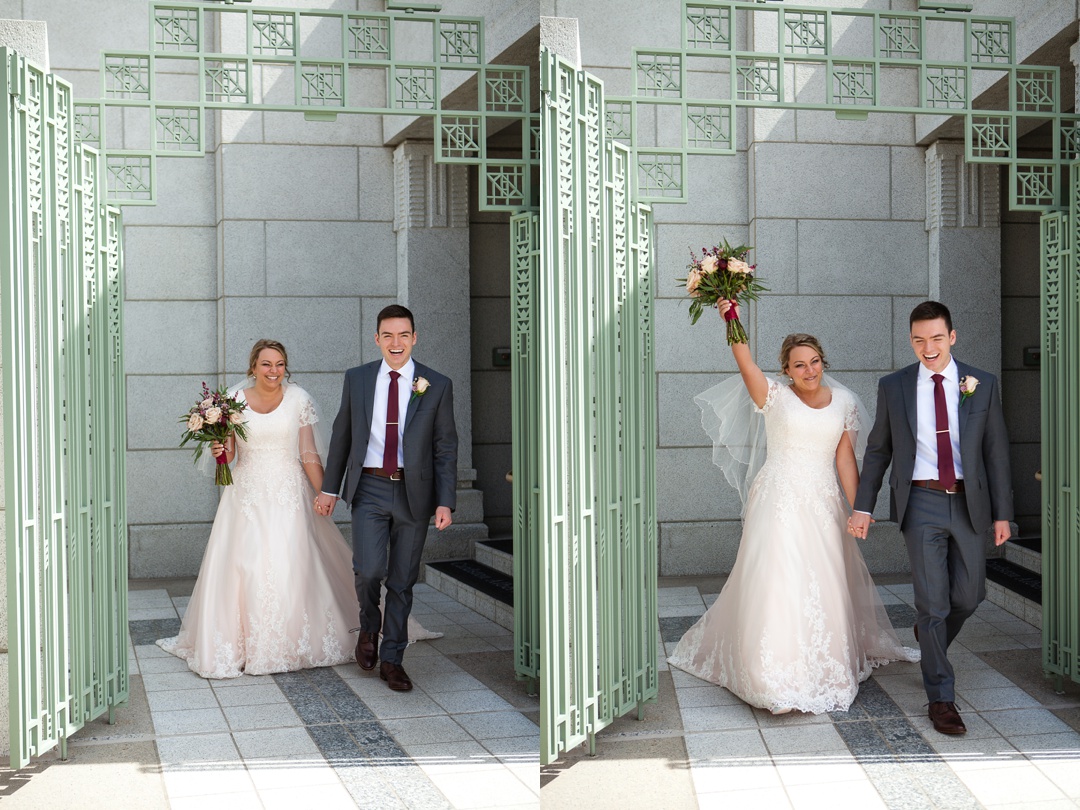 Cardston Temple wedding by Kinsey Holt Photography