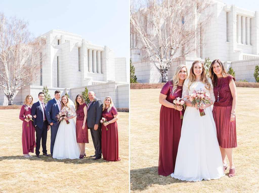 Kyle and Kiersta's spring wedding at the Cardston temple in Cardston Alberta. Southern Alberta wedding photographer Kinsey Holt Photography