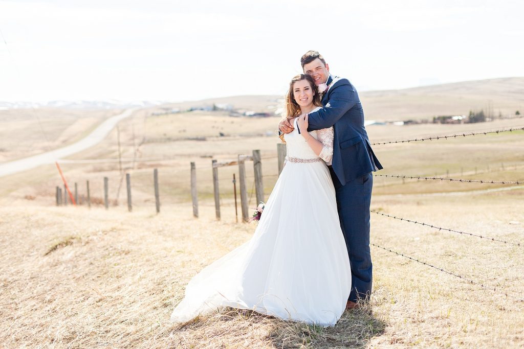 Kyle and Kiersta's spring wedding at the Cardston temple in Cardston Alberta. Southern Alberta wedding photographer Kinsey Holt Photography