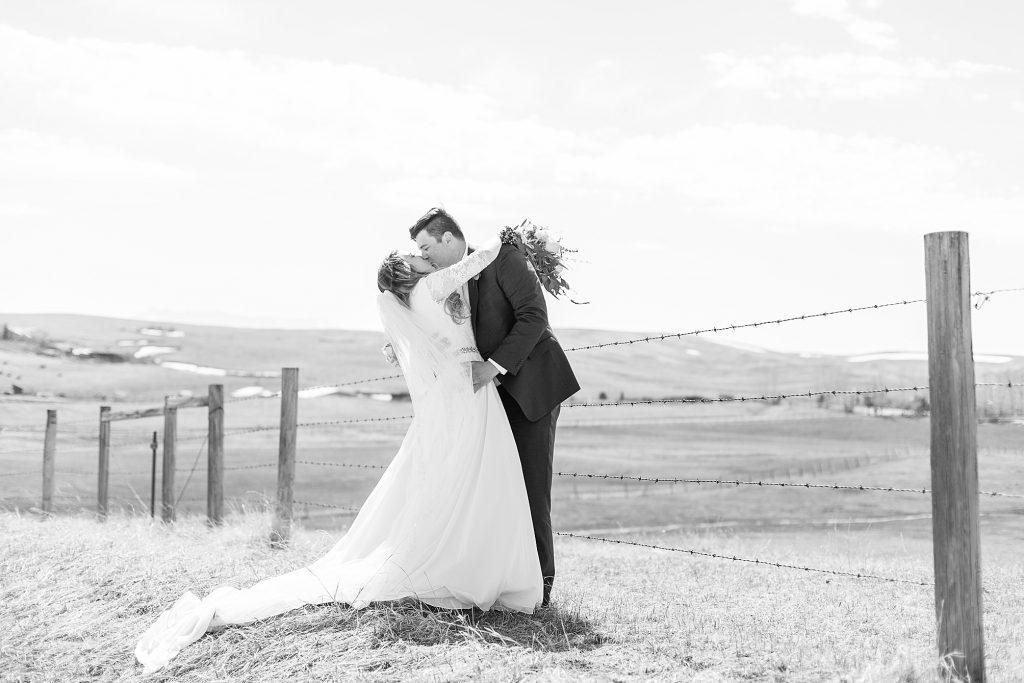 Kyle and Kiersta's spring wedding at the Cardston temple in Cardston Alberta. Southern Alberta wedding photographer Kinsey Holt Photography