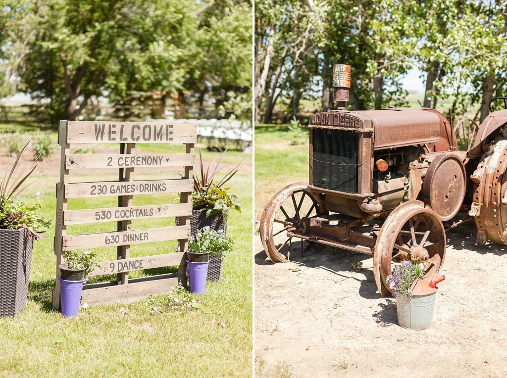 Farm wedding details Lethbridge wedding photographer Kinsey Holt Photography