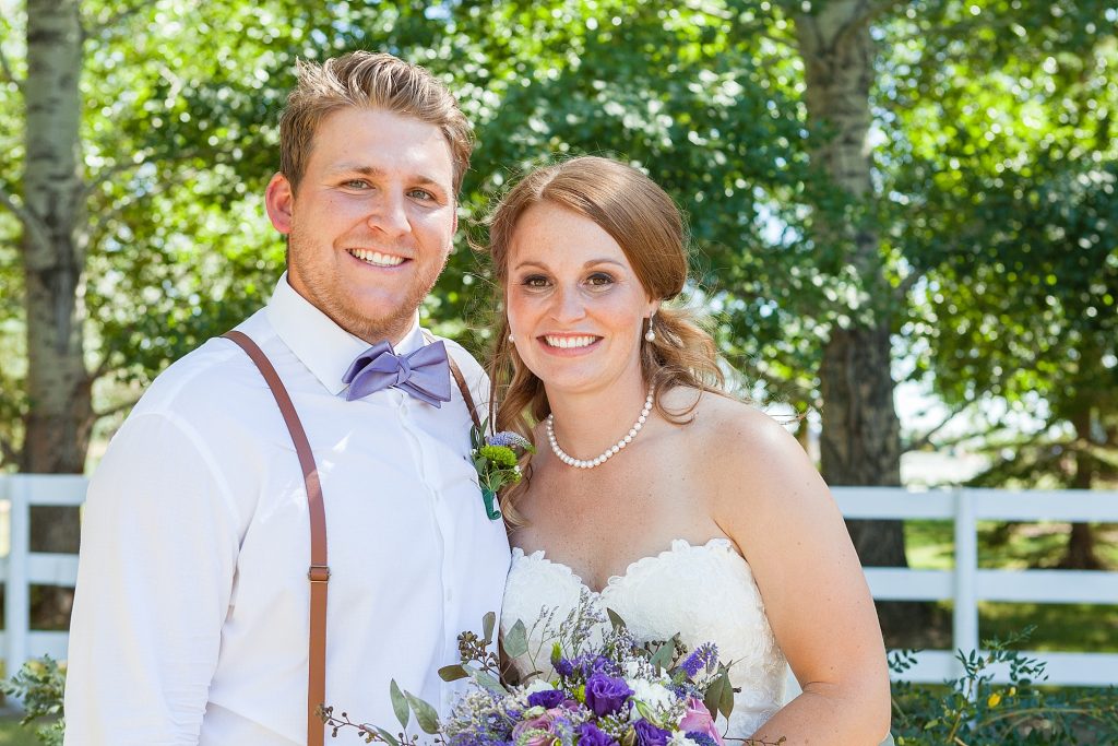 Rural farm wedding by Outdoor farmyard ceremony vows Getting ready Southern Alberta wedding photographer Kinsey Holt