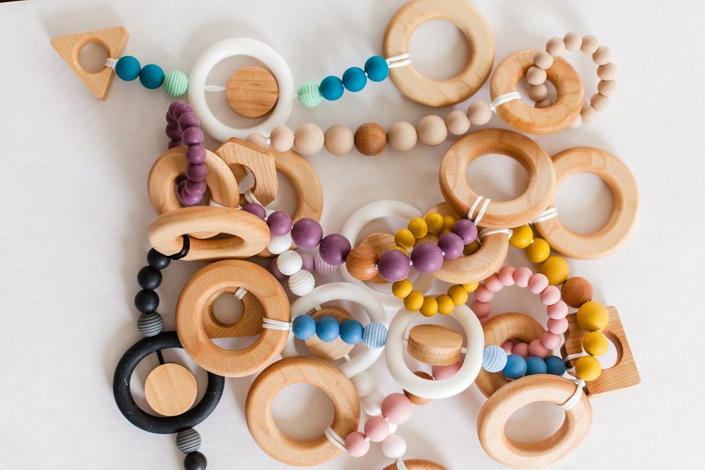 Canadian-made eething rings for babies