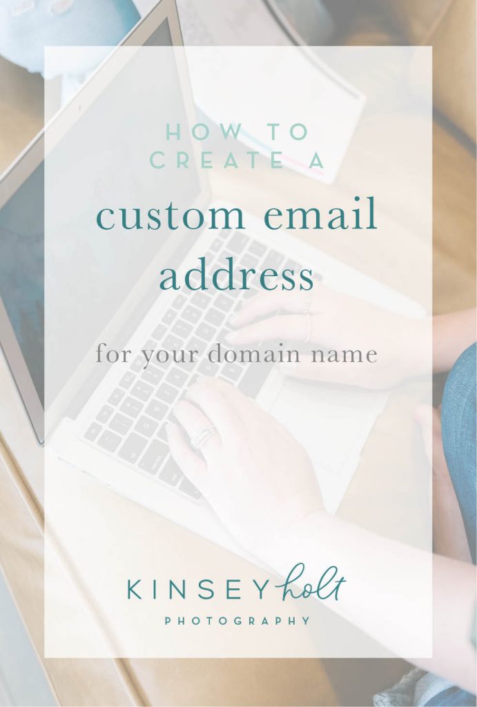 Create a custom email address to match your website domain name