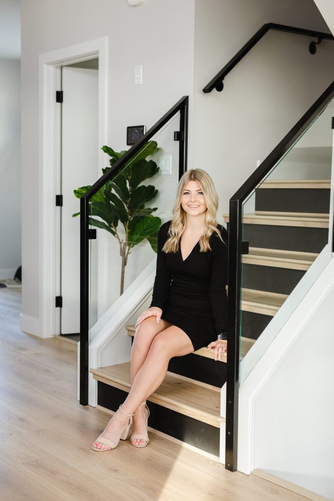 Headshot in a showhome