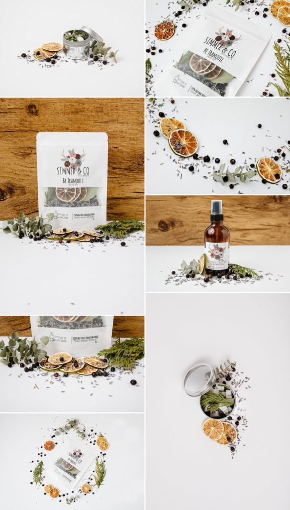 Collage of product photos