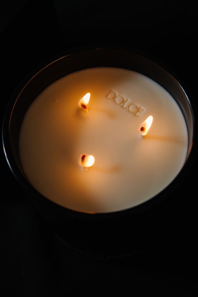 Luxury candle made in Lethbridge Alberta shot by Lethbridge luxury product photographer
