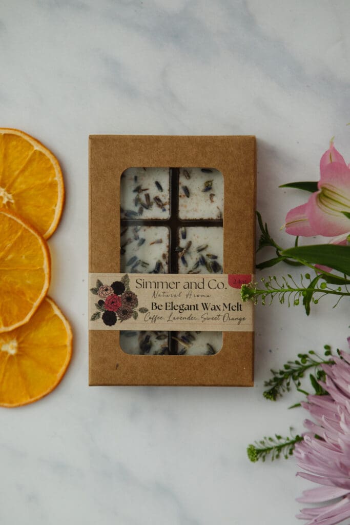 Wax melts made by Simmer and Co. by Kinsey Holt Photography